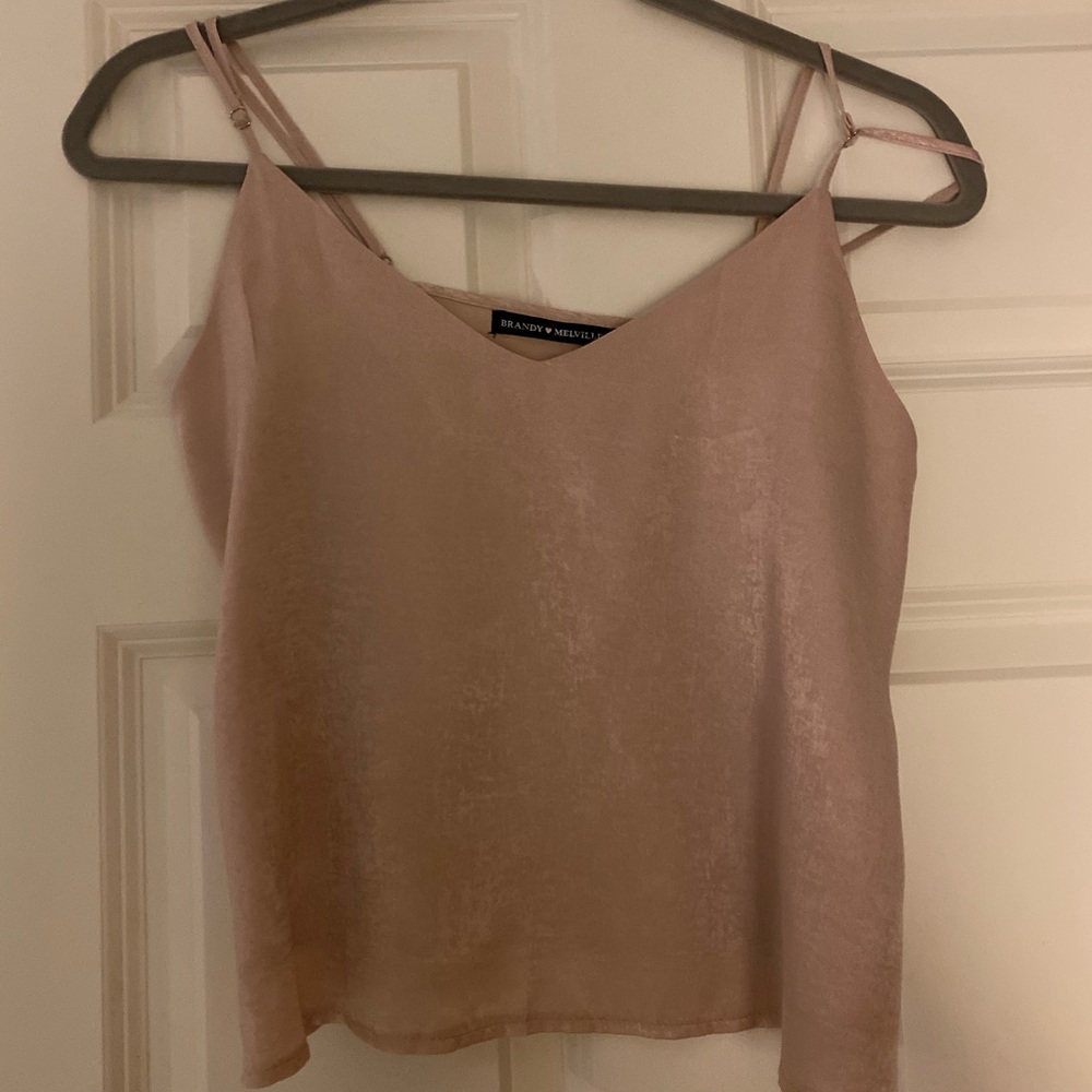 Pink Velvet Brandy Melville Tank Top